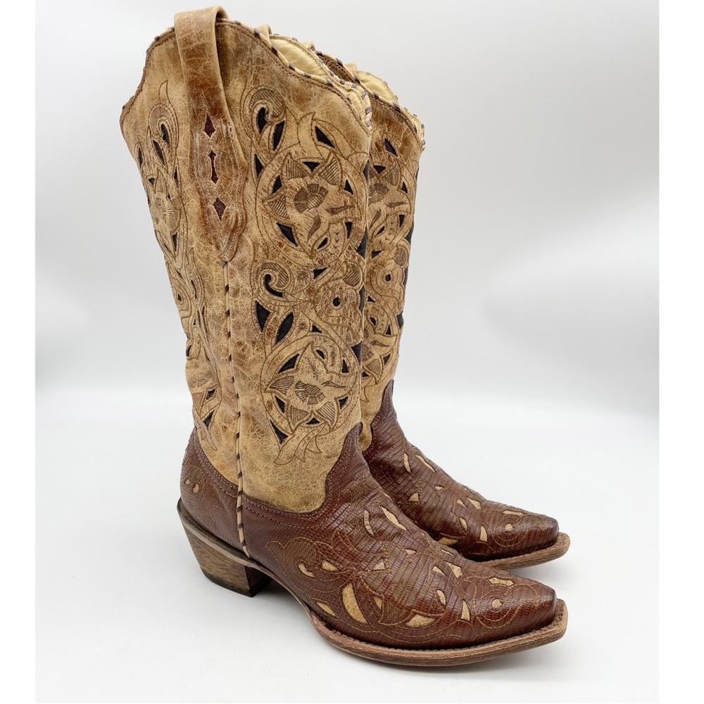 Corral  Leather Brown Tan Boots A1947